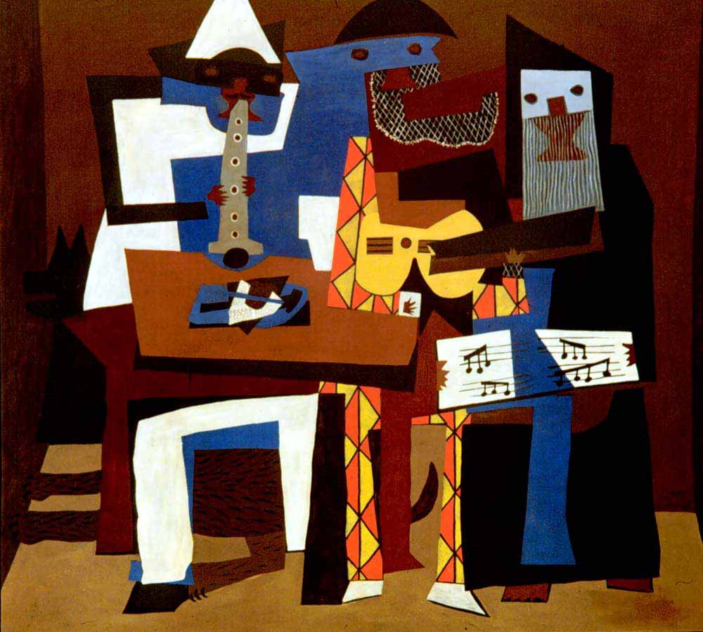 painting The Musicians by Pablo Picasso